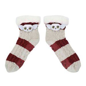 Harry Potter Hedwig Sherpa Women's Slipper Socks - Wizarding World Gifts